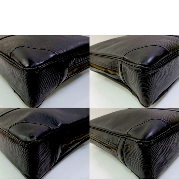 Auth LOUIS VUITTON Porte-Documents Voyage Black Epi Leather Briefcase Bag 🇫🇷 - Picture 6 of 10